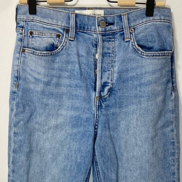 Aritzia Denim Forum The Arlo High Rise Straight Jeans Blue — Size 28, 26L - Picture 8 of 12